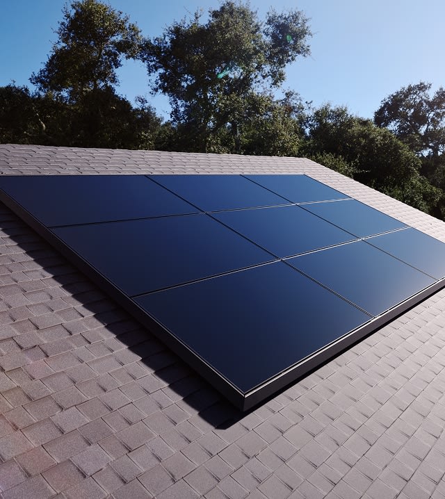 Solar Panels System complete rooftop solar installation with monitoring system